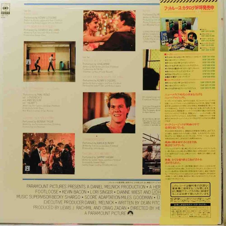 Various Footloose Original Motion Picture Soundtrack Raw Music Store