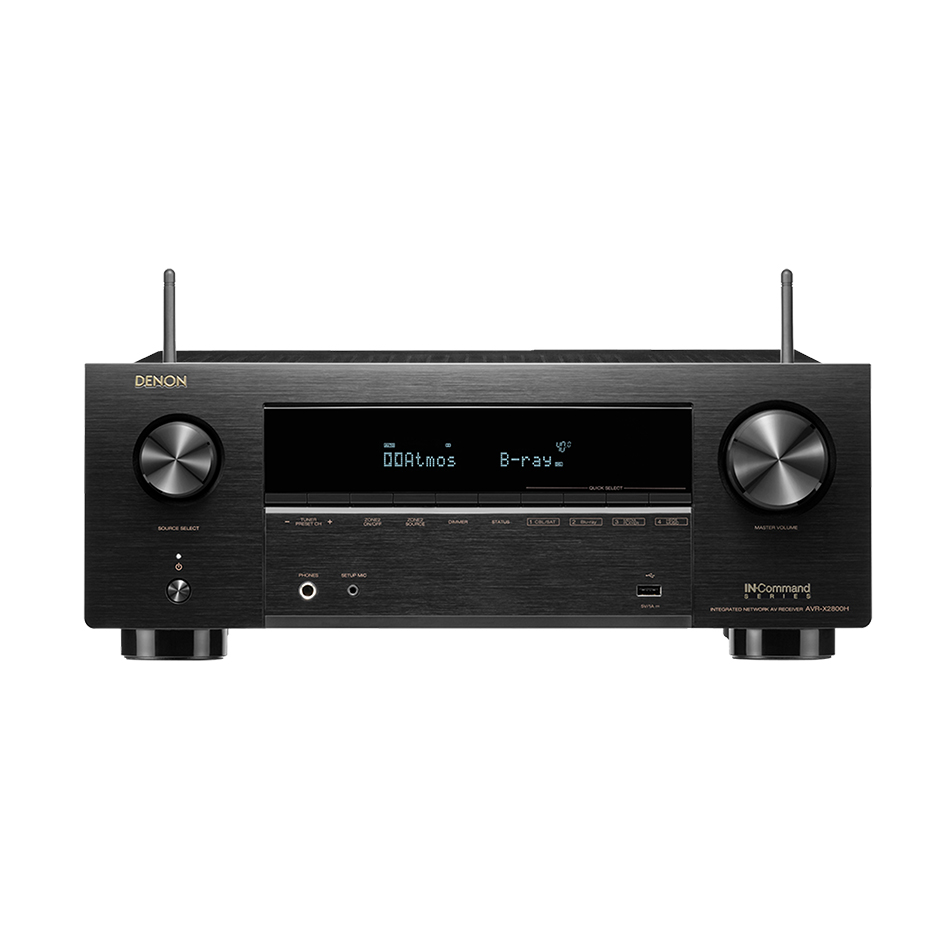 Denon AVR X2800H 8K 7 2ch AV Receiver Black Raw Music Store