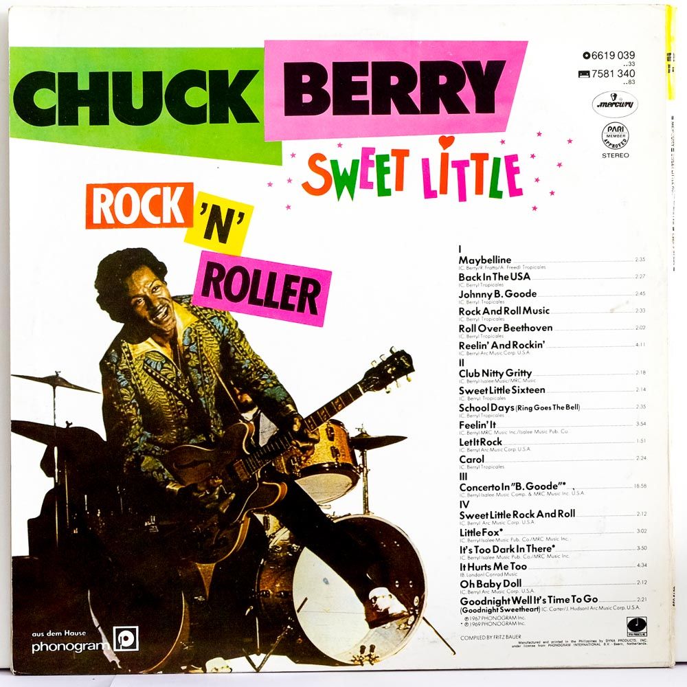 Chuck Berry Sweet Little Rock 'N' Roller Raw Music Store