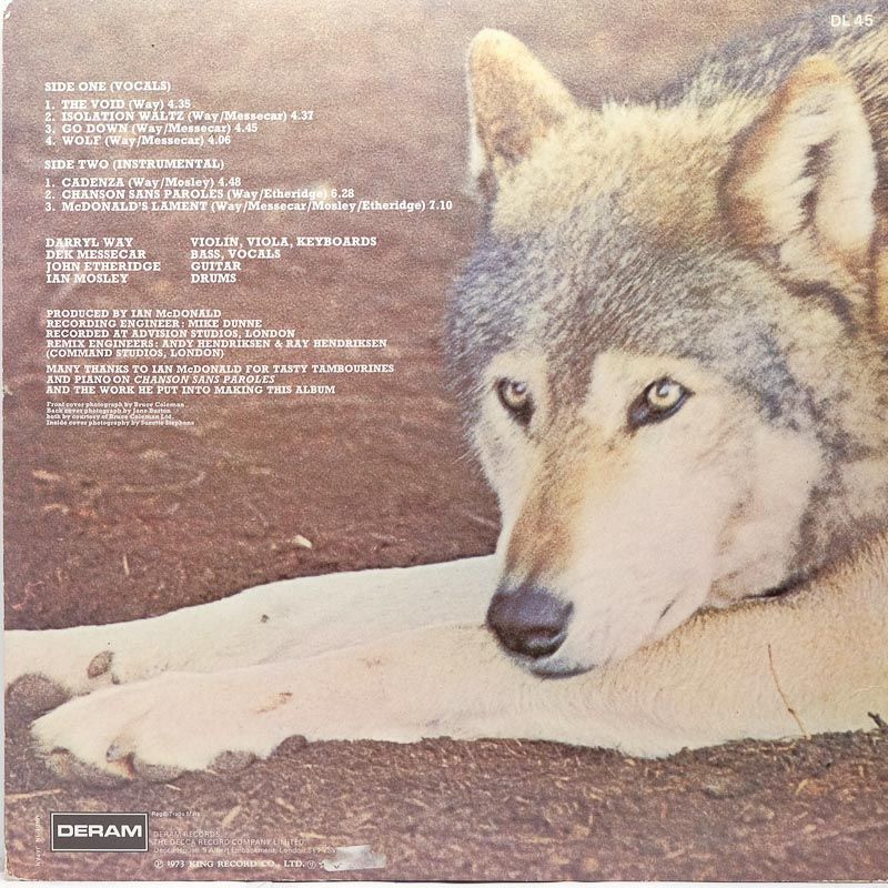 Darryl Way's Wolf - Canis Lupus - Raw Music Store