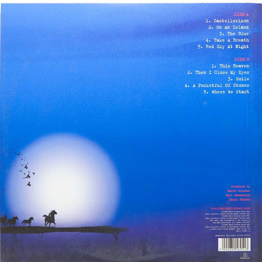 David Gilmour On An Island Raw Music Store David Gilmour On An Island Raw Music Store