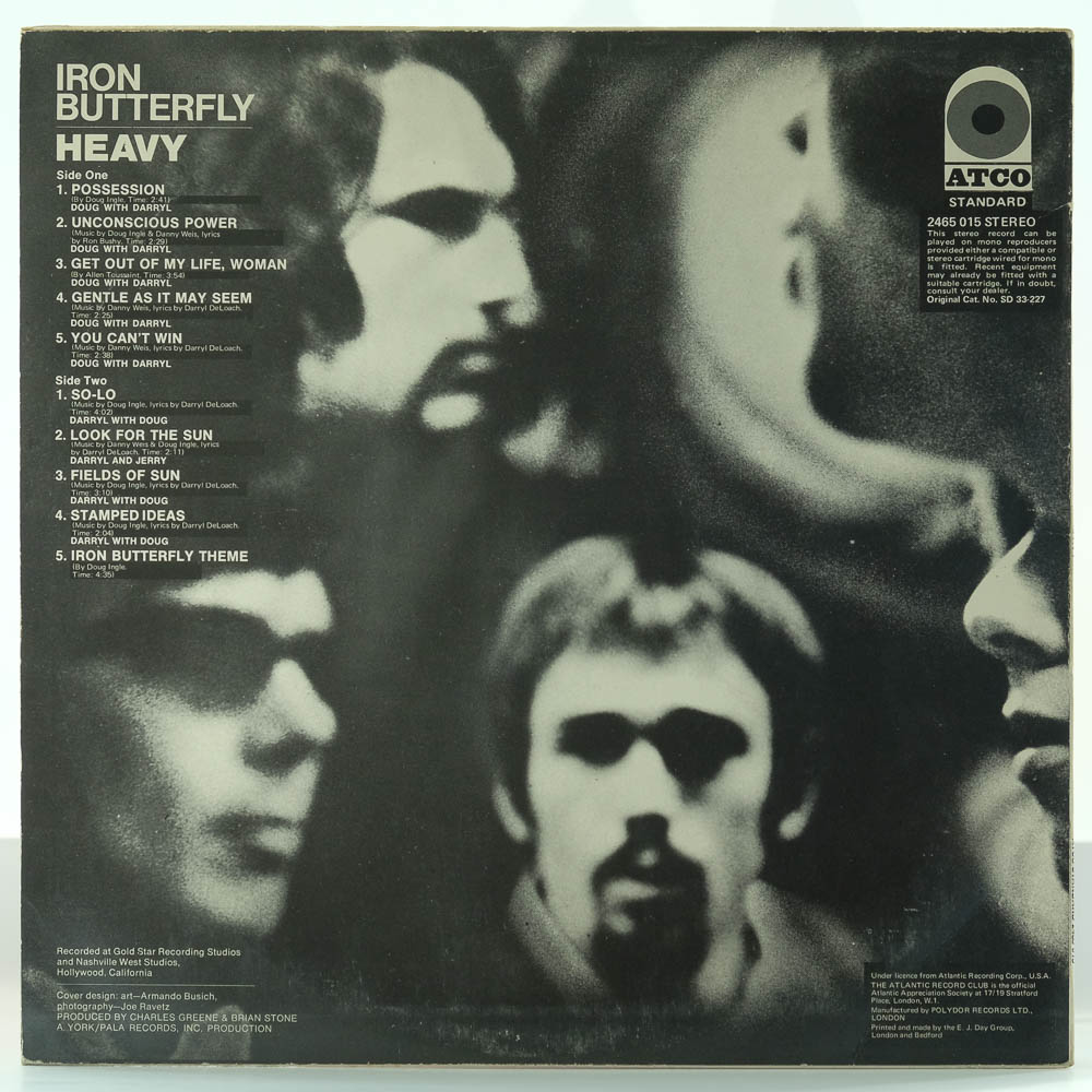 Iron Butterfly Heavy Raw Music Store