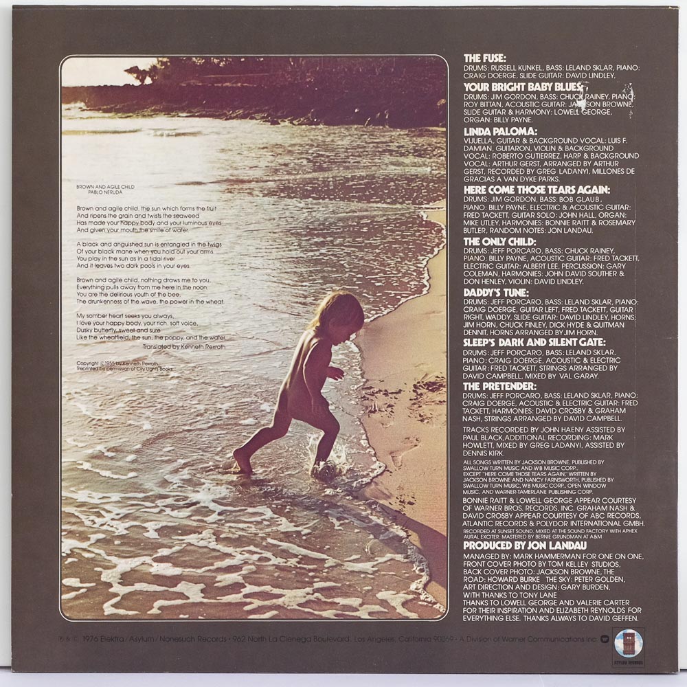 Jackson Browne The Pretender Raw Music Store