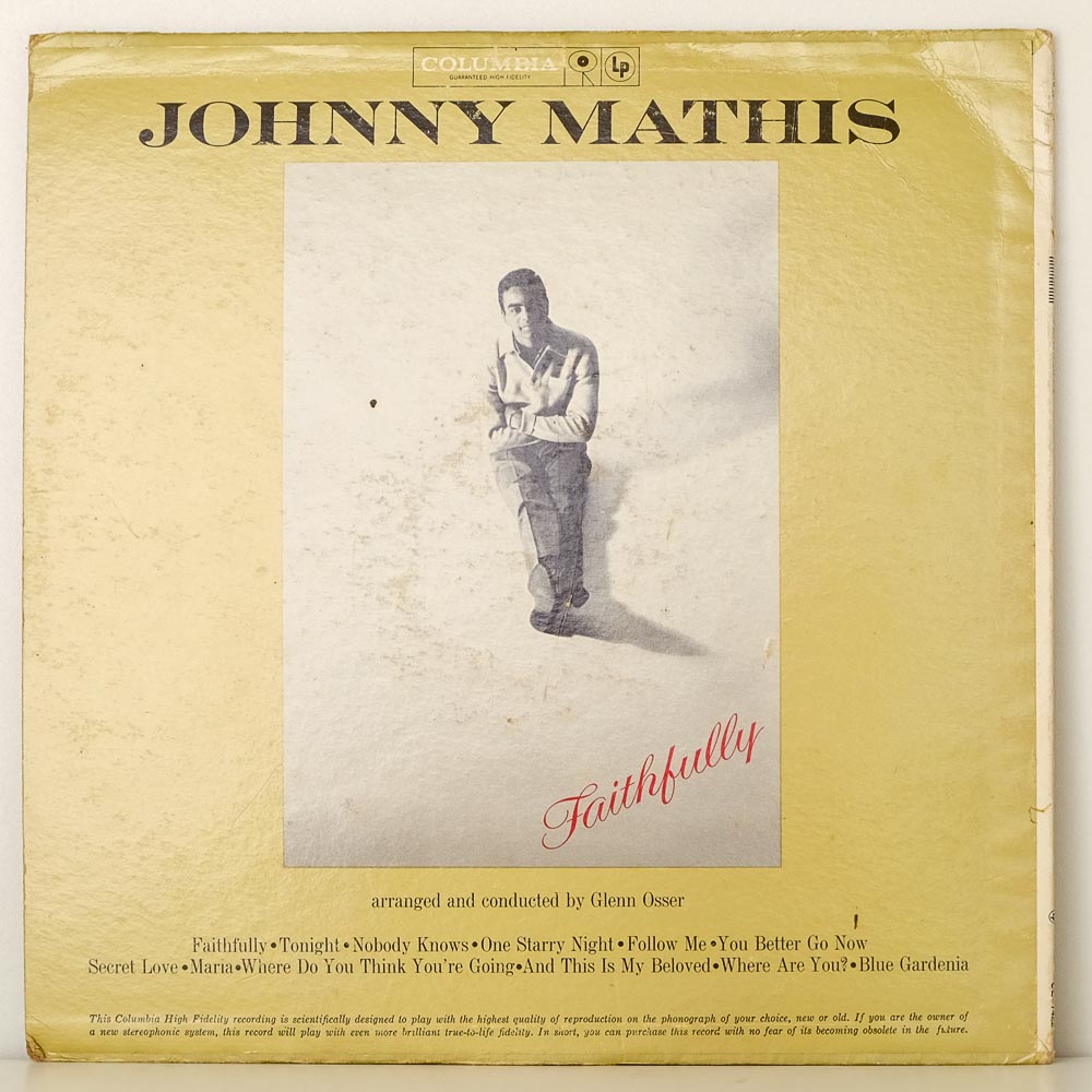 Johnny Mathis - Faithfully - Raw Music Store