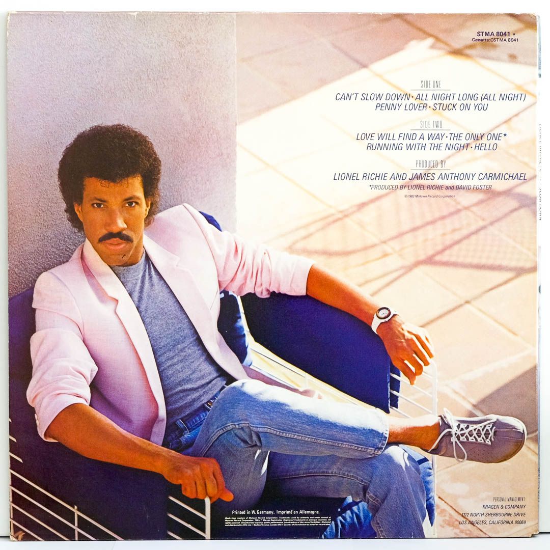 Lionel Richie Can T Slow Down Raw Music Store