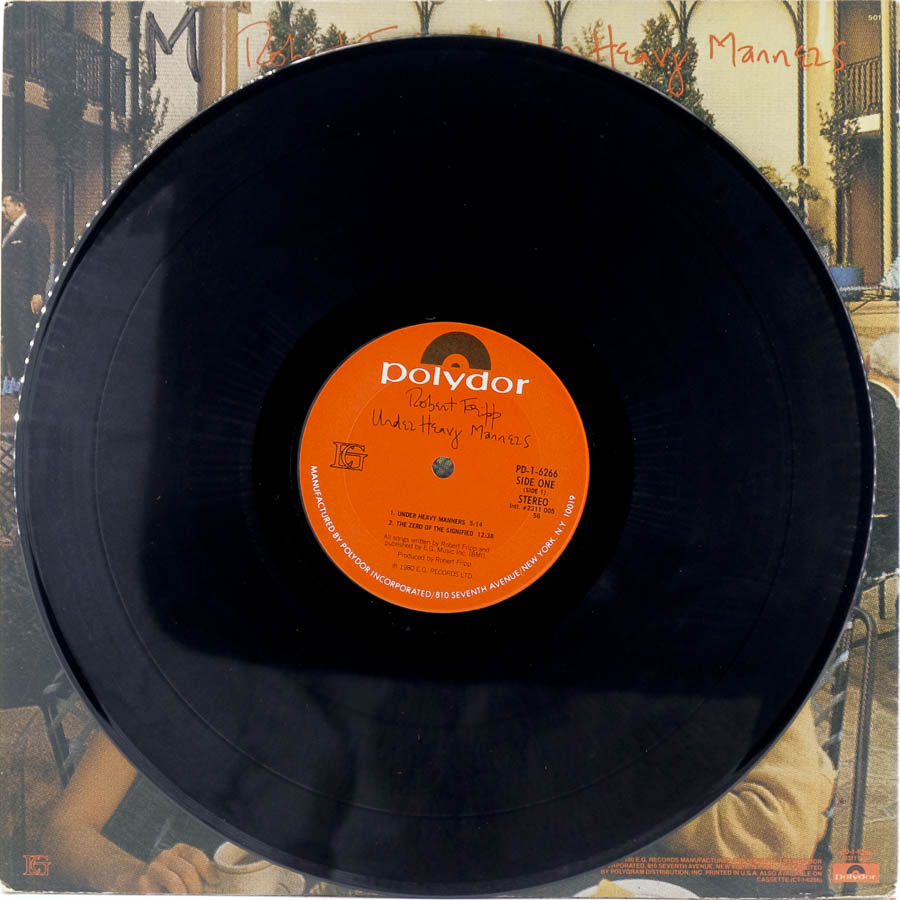 Robert Fripp God Save The Queen / Under Heavy Manners Raw Music Store