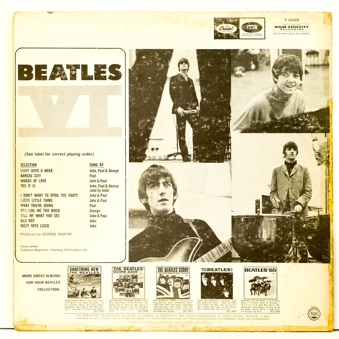 The Beatles - Beatles VI - Raw Music Store