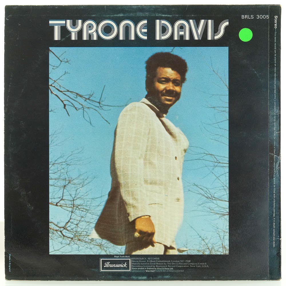 Tyrone Davis - Tyrone Davis' Greatest Hits - Raw Music Store