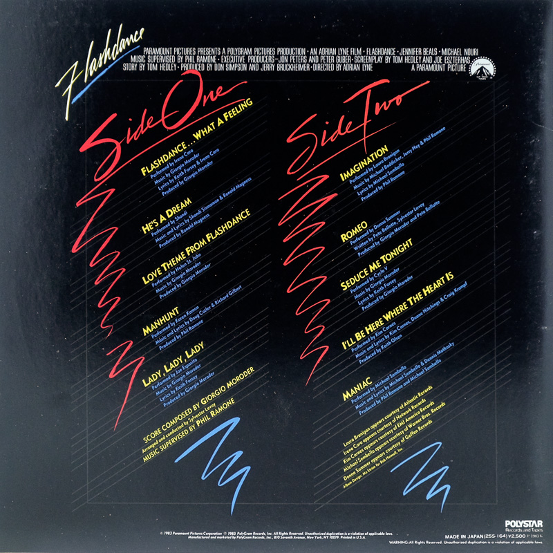 Various - Flashdance (Original Soundtrack From The Motion Picture ...