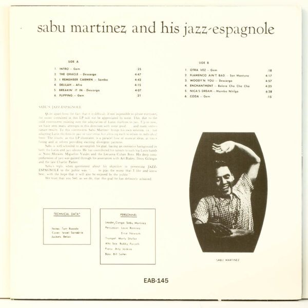 Sabu Martinez And His Jazz-Espagnole - Sabu's Jazz Espagnole - Raw