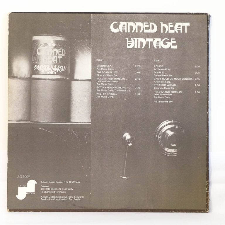 Canned Heat Vintage Raw Music Store