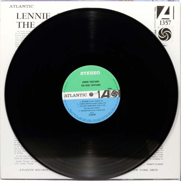 Lennie Tristano – The New Tristano, 1977 Atlantic – P-7531A Japan Vinyl Lennie Tristano – The New Tristano, 1977 Atlantic – P-7531A Japan Vinyl