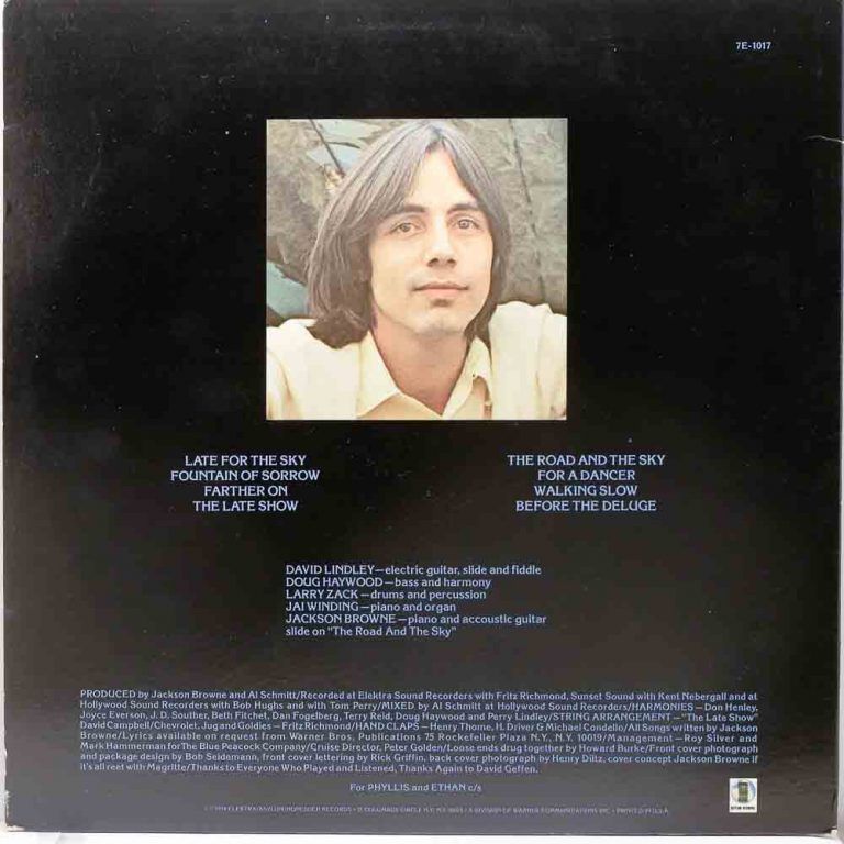 Jackson Browne Late For The Sky Raw Music Store