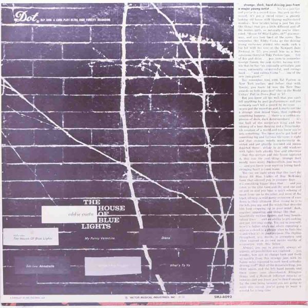 Eddie Costa Trio The House Of Blue Lights Raw Music Store