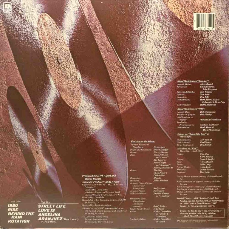 Herb Alpert Rise Raw Music Store