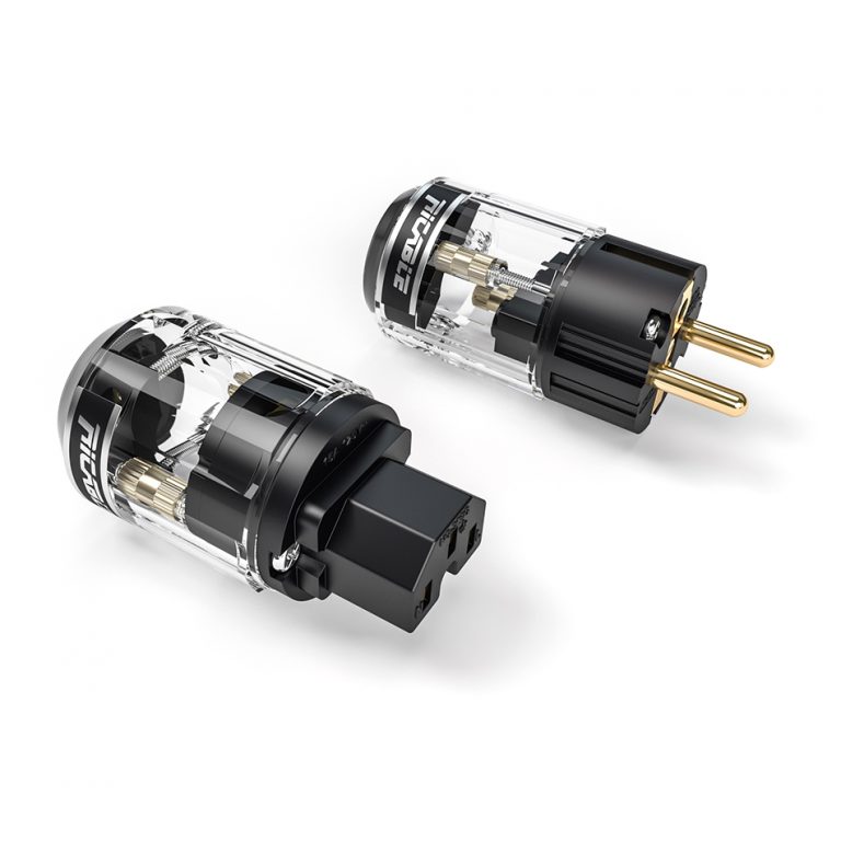 Ricable Power USP HiFi Schuko + IEC Power Connector Kit Raw Music