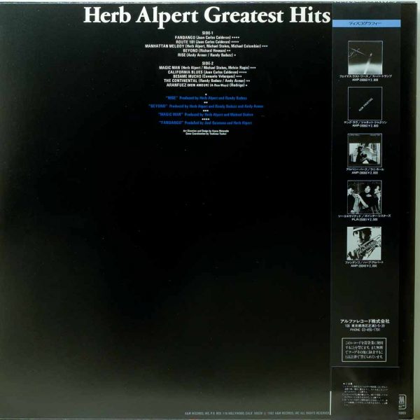 Herb Alpert Greatest Hits Raw Music Store