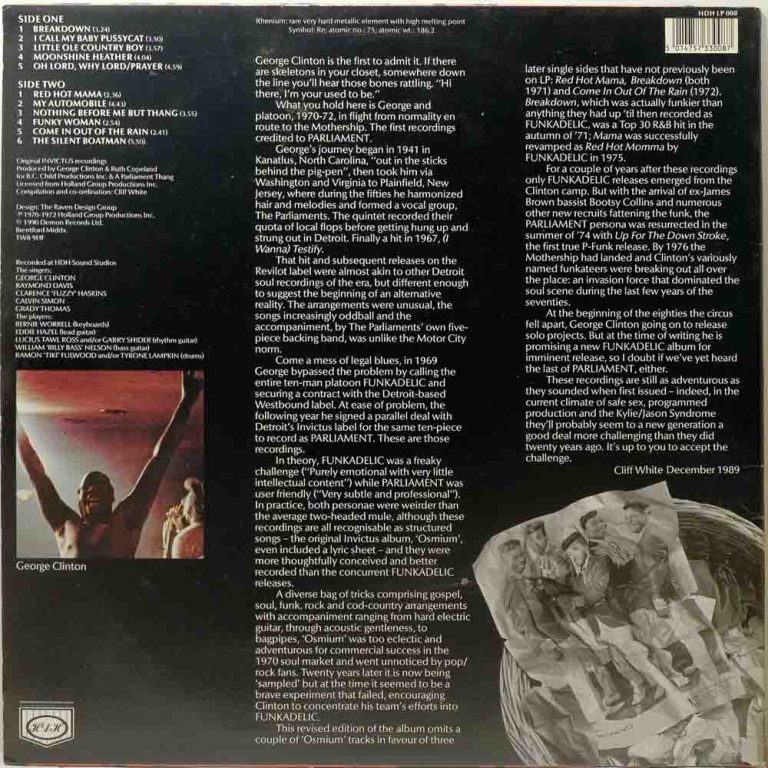 Parliament - Rhenium - Raw Music Store