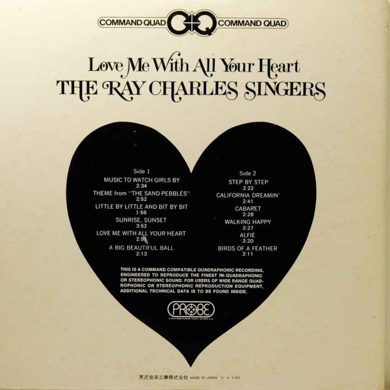 The Ray Charles Singers - Love Me With All Your Heart - Raw Music Store