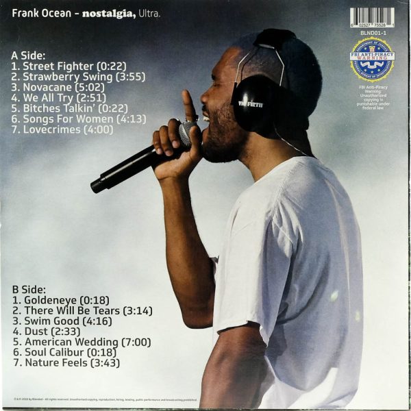 Frank Ocean - nostalgia, ULTRA. - Raw Music Store